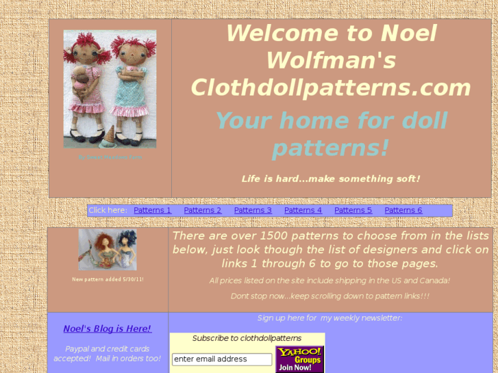 www.clothdollpatterns.net