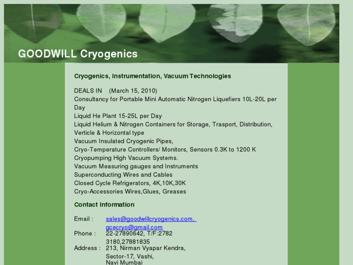 www.goodwillcryogenics.com