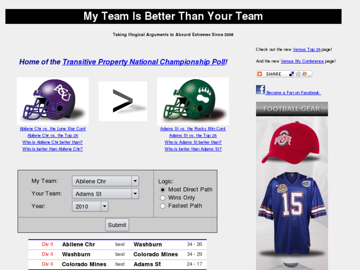 www.myteamisbetterthanyourteam.com