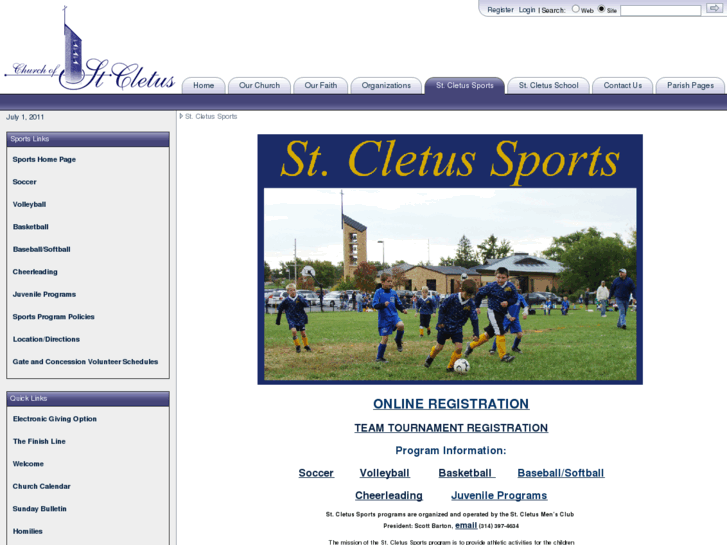 www.saintcletussports.org