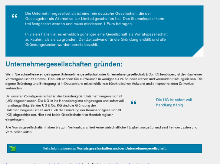 www.unternehmergesellschaft-gruenden.info