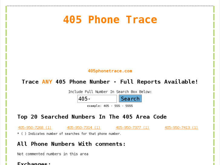 www.405phonetrace.com