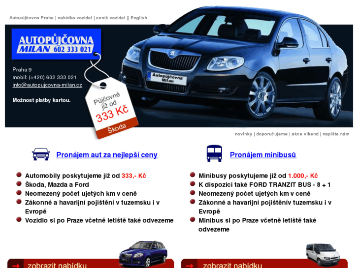 www.autopujcovna-milan.cz