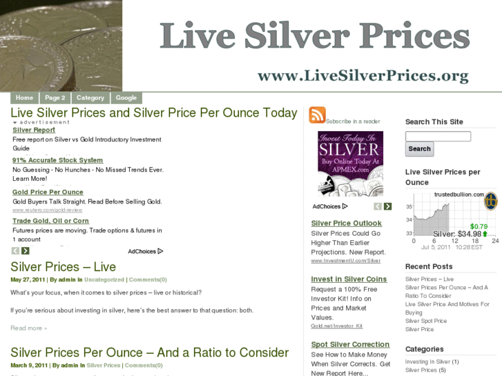 www.livesilverprices.org