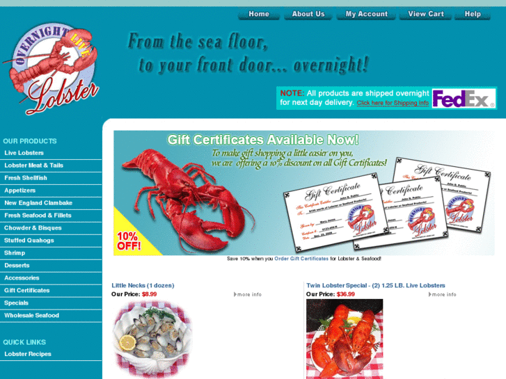 www.overnightlivelobster.com