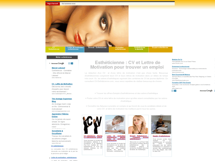 www.cv-estheticienne.com