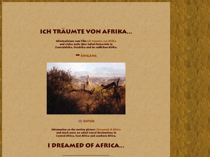 www.ichtraeumtevonafrika.de