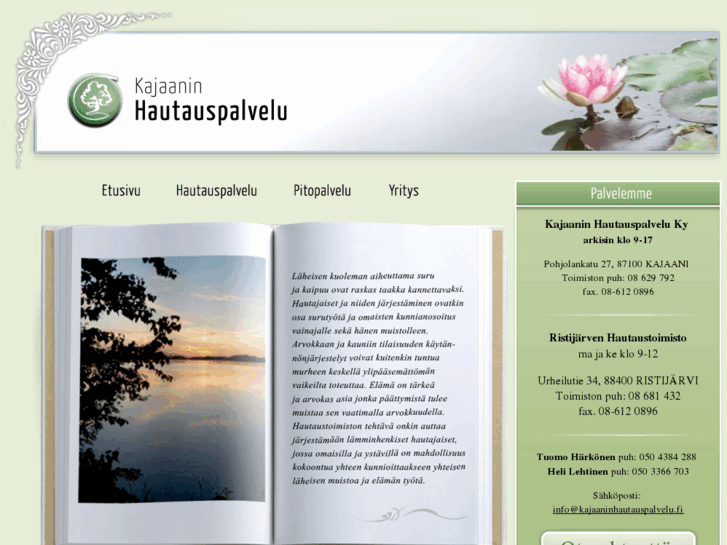 www.kajaaninhautauspalvelu.fi