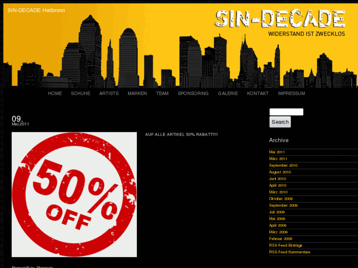 www.sin-decade.de