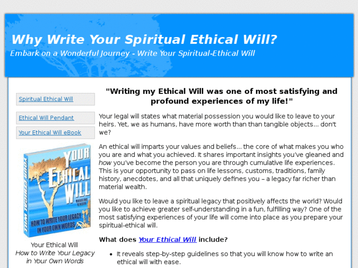 www.spiritual-ethical-will.com