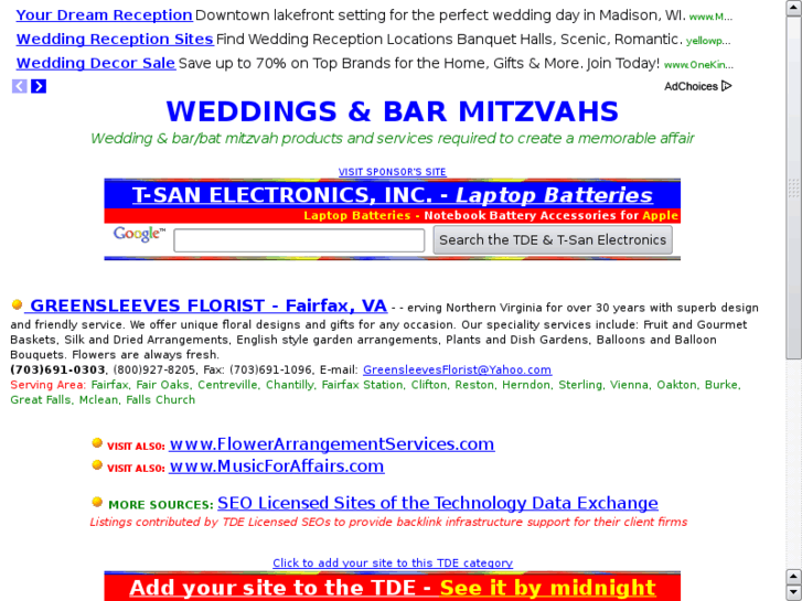 www.weddingsandbarmitzvahs.com