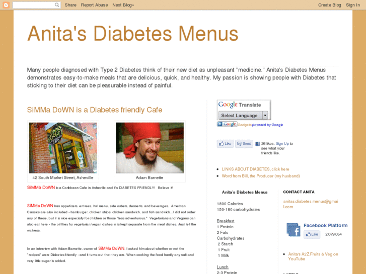 www.anitasdiabetesmenus.com