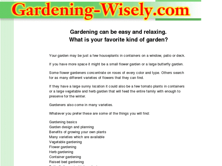 www.gardening-wisely.com