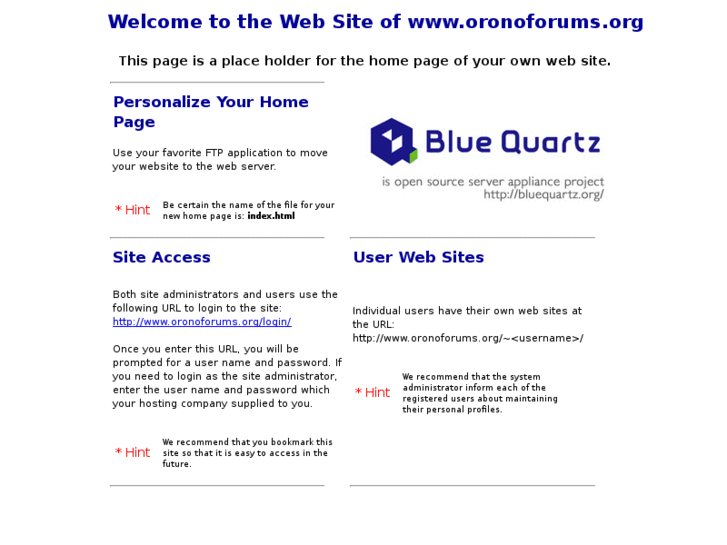 www.oronoforums.org