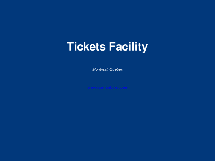 www.ticketsfacility.com