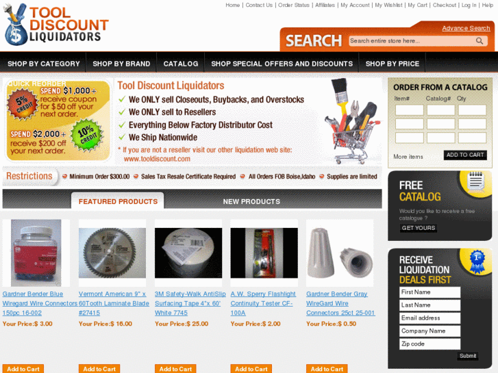 www.tooldiscountliquidators.com