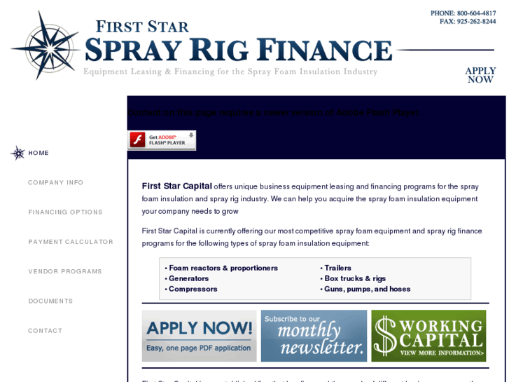 www.firststarsprayrigfinance.com