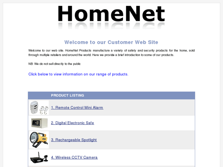 www.homenet-products.com