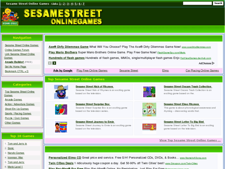 www.sesamestreetonlinegames.com