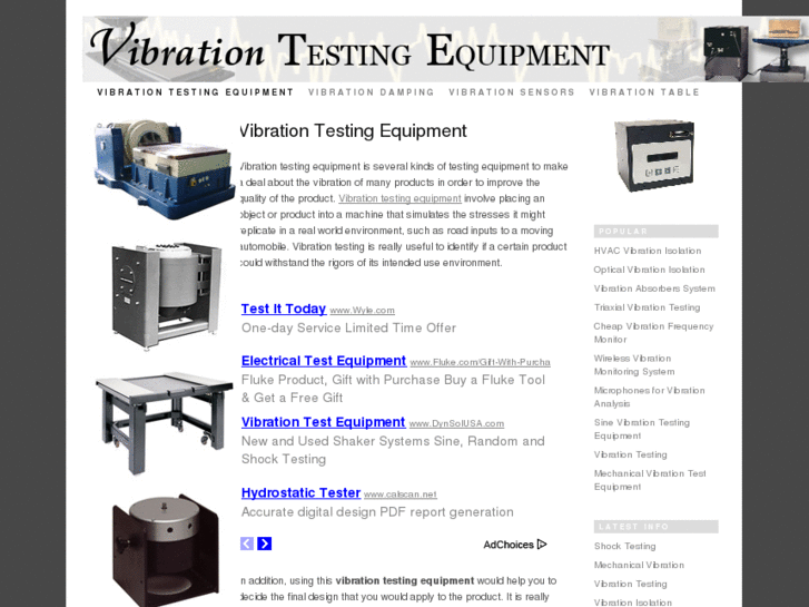 www.vibrationtestingequipment.net