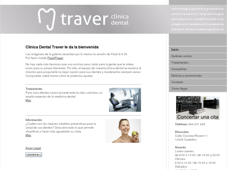 www.clinicadentaltraver.es