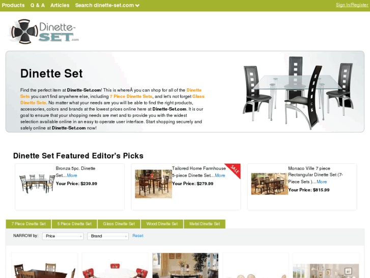 www.dinette-set.com