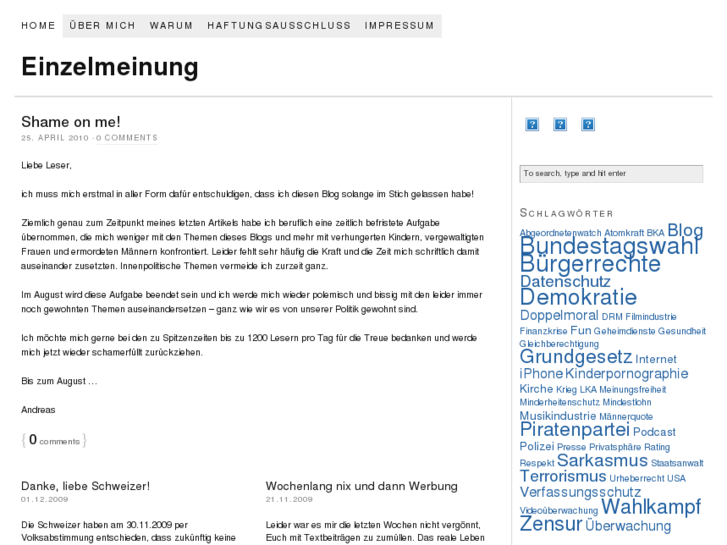 www.einzelmeinung.de