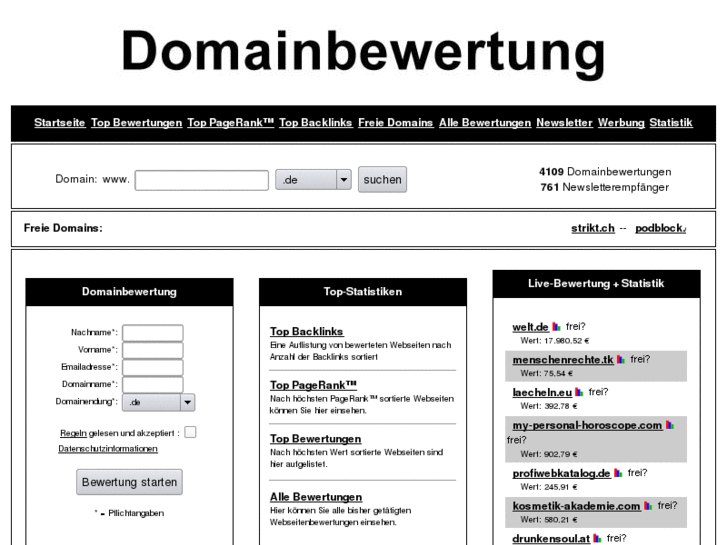 www.gratisdomainbewertung.de