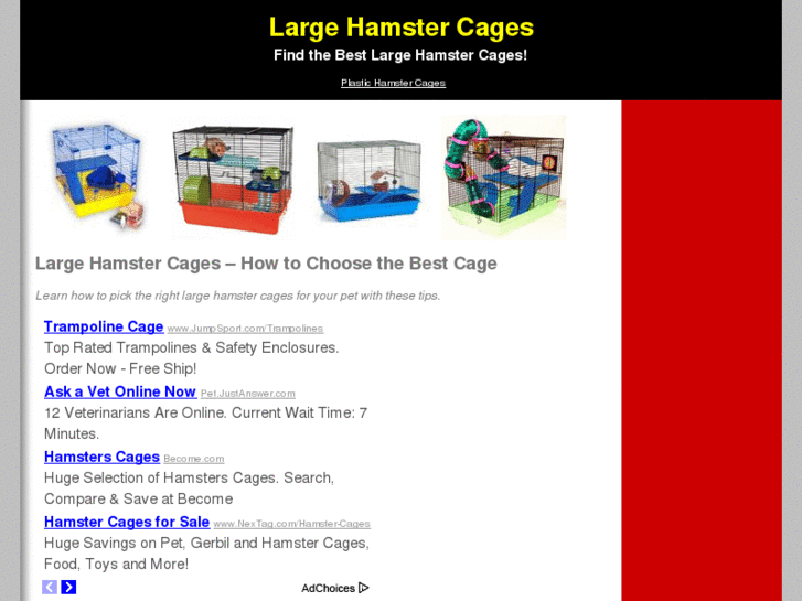 www.largehamstercages.com