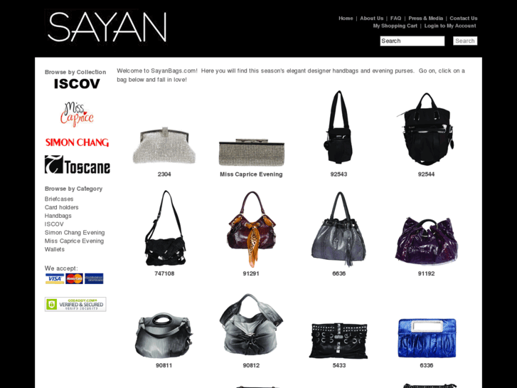 www.sayanbags.com