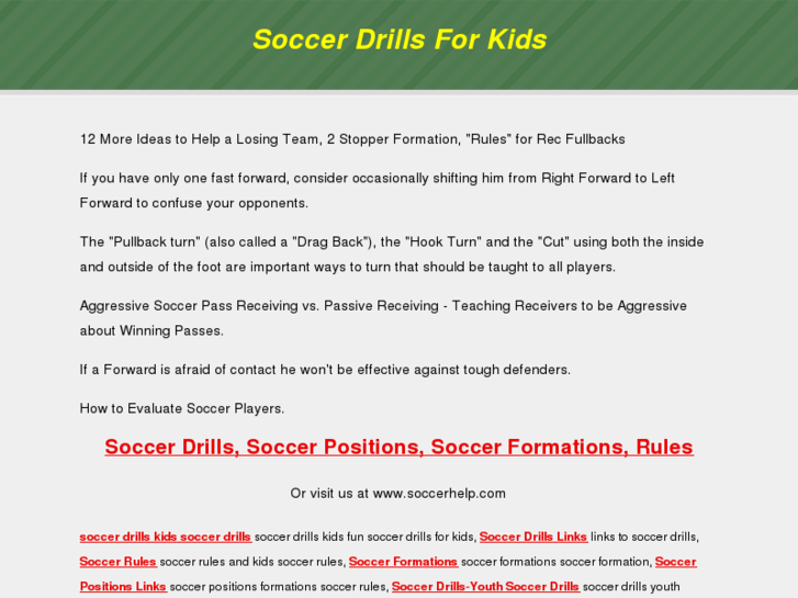 www.soccerdrillsforkids.org