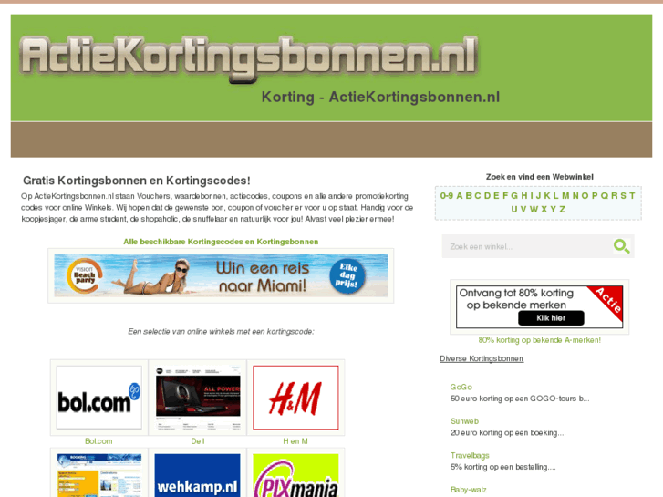 www.actiekortingsbonnen.nl