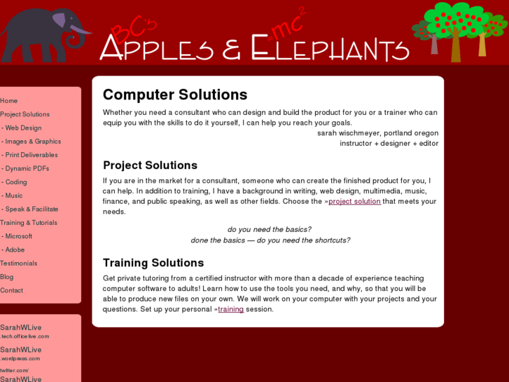 www.applesandelephants.com