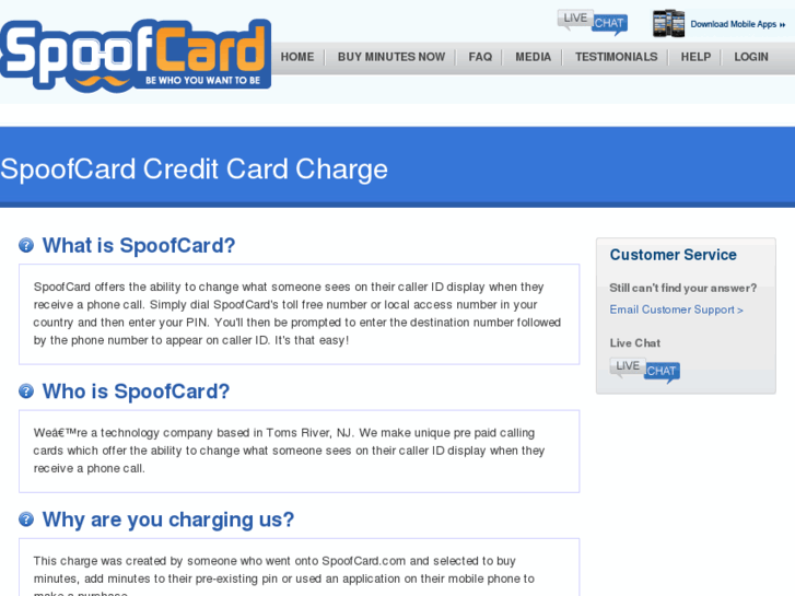 www.spoofcard-charge.com