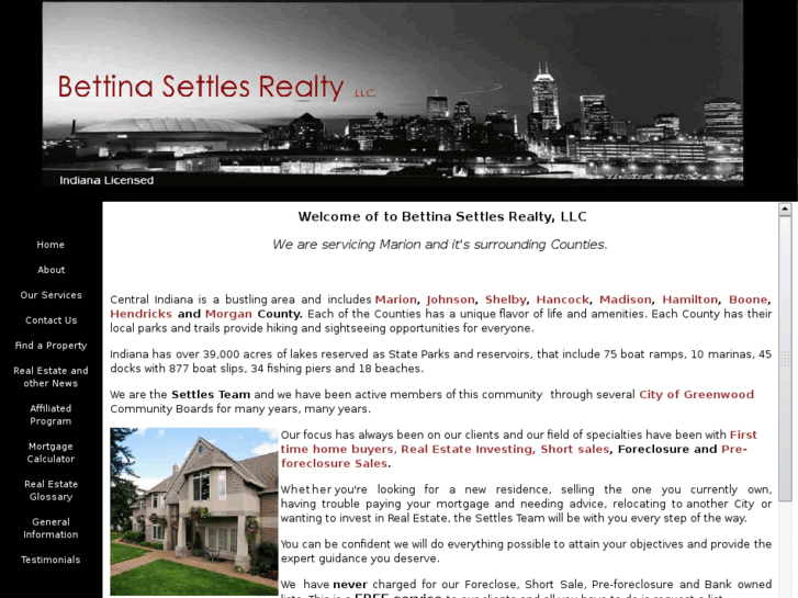 www.bettinasettlesrealty.com