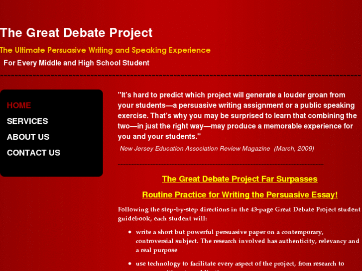 www.thegreatdebateproject.org