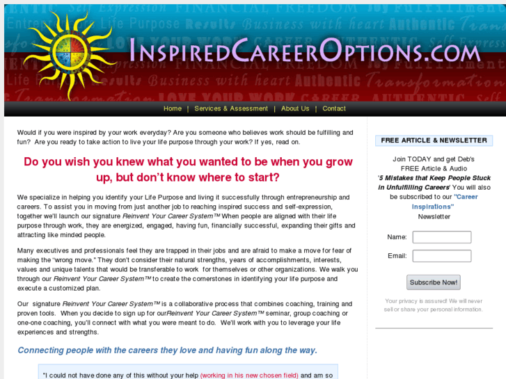 www.inspiredcareeroptions.com