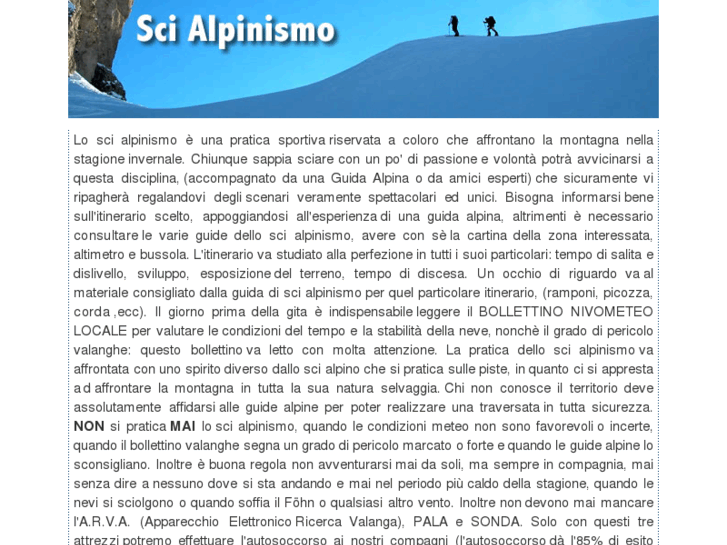 www.scialpinismo.com