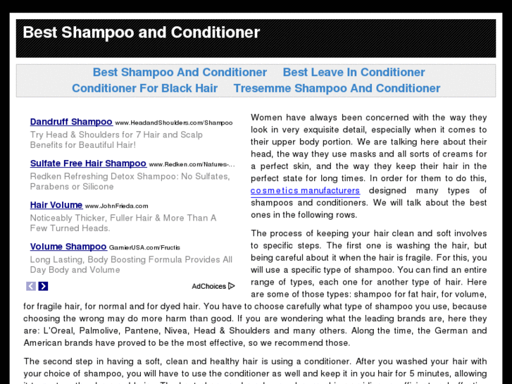 www.bestshampooandconditioner.info