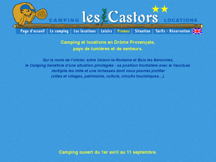 www.campinglescastors.com