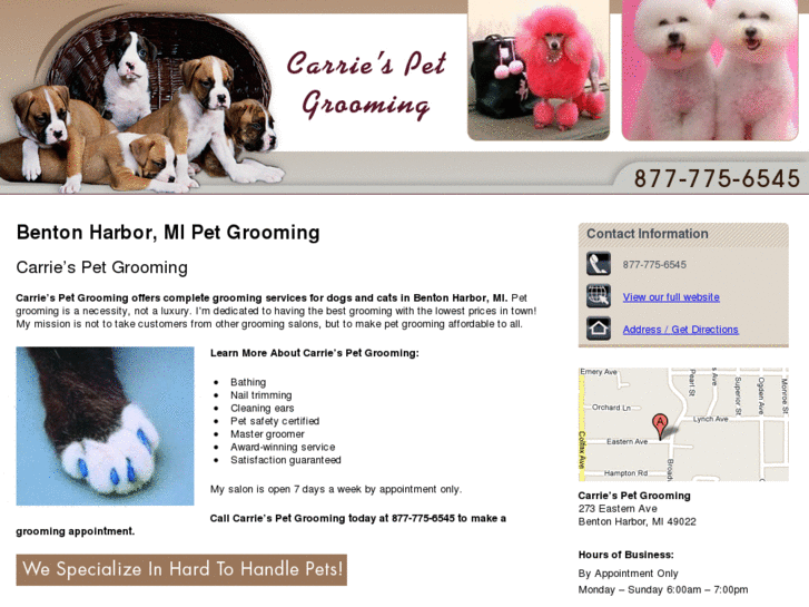 www.carriespetgrooming.net