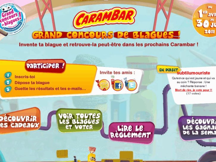 www.concoursdeblaguescarambar.fr