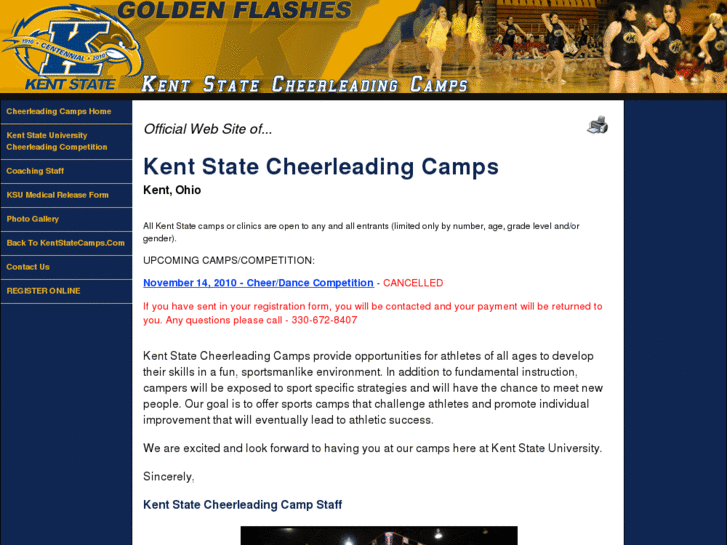 www.kentstatecheerleadingcamps.com