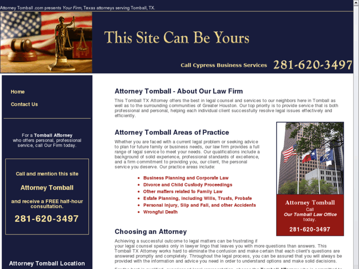 www.attorneytomball.com