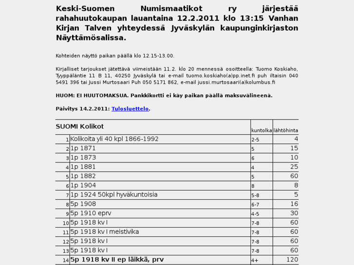 www.k-s-numismaatikot.net