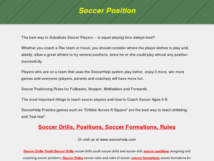 www.soccerposition.org