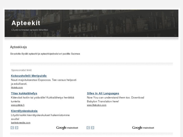 www.apteekkeja.net