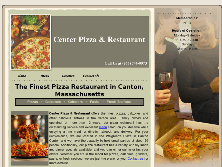 www.centerpizzaandrestaurant.com