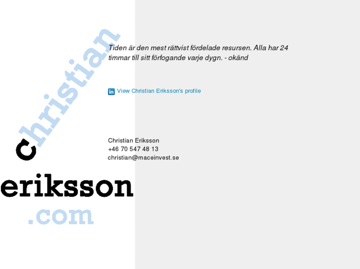 www.christianeriksson.com