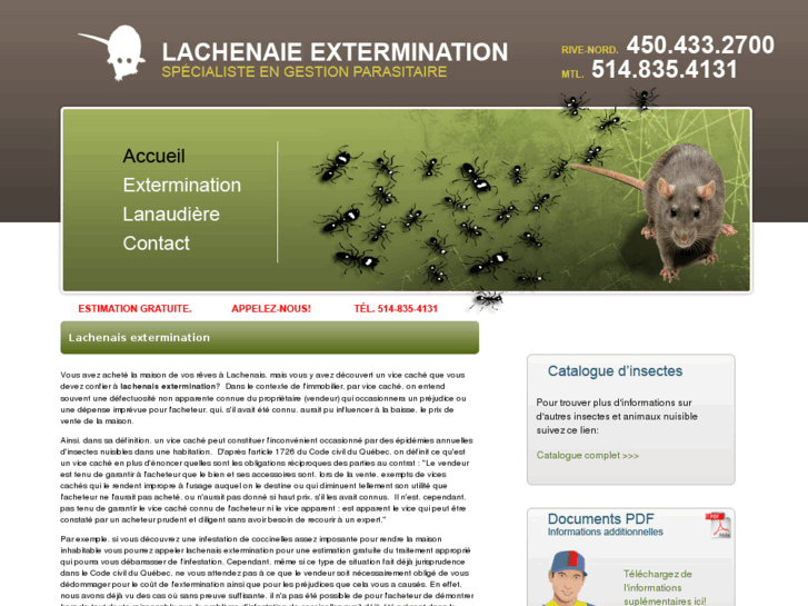 www.lachenaieextermination.com